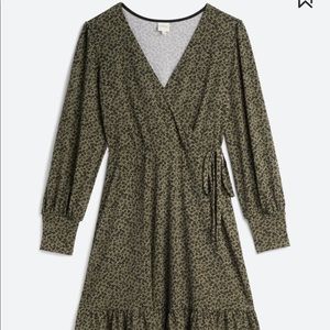 Pamela Knit Faux Wrap Dress